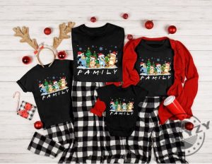 Christmas Bluey Family Shirt Family Bluey Tshirt Bluey Party Sweatshirt Bluey Christmas Hoodie Bluey Theme Shirt giftyzy 2