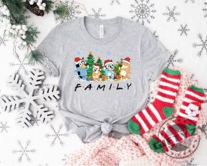 Christmas Bluey Family Shirt Family Bluey Tshirt Bluey Party Sweatshirt Bluey Christmas Hoodie Bluey Theme Shirt giftyzy 6