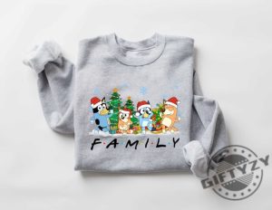 Christmas Bluey Family Shirt Family Bluey Tshirt Bluey Party Sweatshirt Bluey Christmas Hoodie Bluey Theme Shirt giftyzy 9