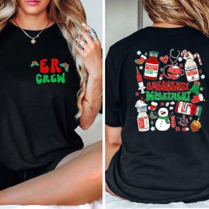 Emergency Department Shirt Christmas Er Crew Sweatshirt Er Er Christmas Shirt Gift For Nurse Emergency Room Emergency Department Gift Unique revetee 3