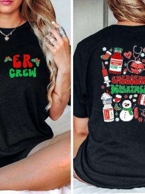 Emergency Department Shirt Christmas Er Crew Sweatshirt Er Er Christmas Shirt Gift For Nurse Emergency Room Emergency Department Gift Unique revetee 3