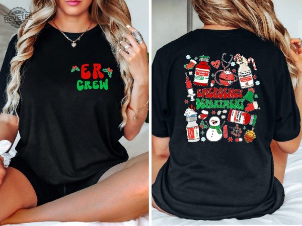 Emergency Department Shirt Christmas Er Crew Sweatshirt Er Er Christmas Shirt Gift For Nurse Emergency Room Emergency Department Gift Unique revetee 3