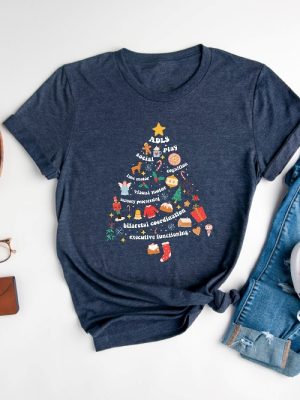 Occupational Therapy Shirt Ot Christmas Shirt Mental Health Christmas Tree School Psychologist Shirt Christmas Gifts Unique revetee 5