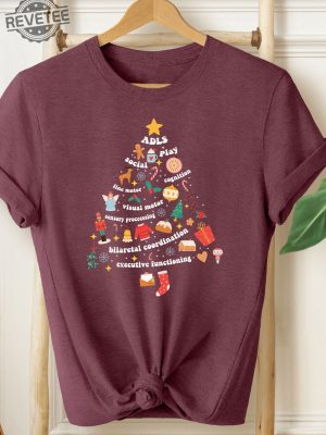 Occupational Therapy Christmas Shirt School Therapist Gift Mental Health Shirt Christmas Tree Shirt Ot Sweatshirt Unique revetee 2