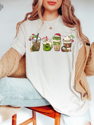 Grinch Christmas Coffee Sweatshirt Christmas Hoodie Grinch Shirt For Women Christmas Coffee Tee Grinch Coffee Grinch Christmas Coffee Unique revetee 6