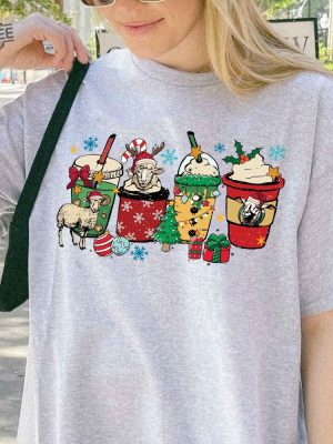 Sheep Christmas Coffee Sweatshirt Christmas Sheeps Sweater Christmas Coffee Sweatshirt Sheep Lover Christmas T Shirt Christmas Gifts Unique revetee 3