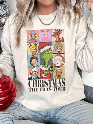 Christmas The Eras Tour Shirt Vintage 90S Christmas Movie Shirt Nightmare Before Christmas Shirt Christmas Family Shirt Merry Grinchmas Unique revetee 4 1