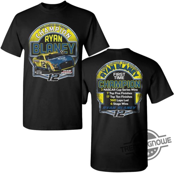 Ryan Blaney Championship Shirt Ryan Blaney Team Penske 2023 NASCAR Cup Series Champion T Shirt trendingnowe.com 1 1
