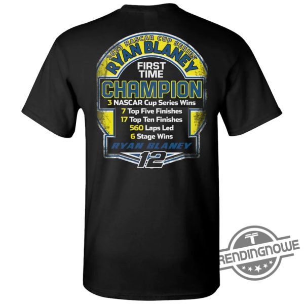 Ryan Blaney Championship Shirt Ryan Blaney Team Penske 2023 NASCAR Cup Series Champion T Shirt trendingnowe.com 3