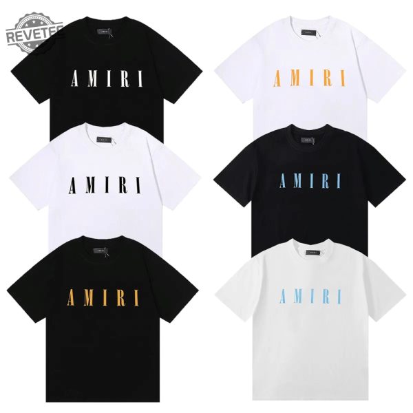 Amiri T Shirt Amiri Sweatshirt Amiri Unisex Shirt Amiri Logo Tee Vintage Amiri T Shirt Y2k Shirt Punk Clothes Vintage Shirt Luxury T Shirt revetee 1