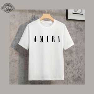 Amiri T Shirt Amiri Sweatshirt Amiri Unisex Shirt Amiri Logo Tee Vintage Amiri T Shirt Y2k Shirt Punk Clothes Vintage Shirt Luxury T Shirt revetee 4