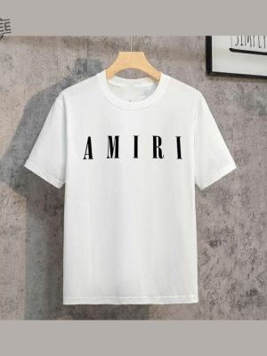 Amiri T Shirt Amiri Sweatshirt Amiri Unisex Shirt Amiri Logo Tee Vintage Amiri T Shirt Y2k Shirt Punk Clothes Vintage Shirt Luxury T Shirt revetee 4