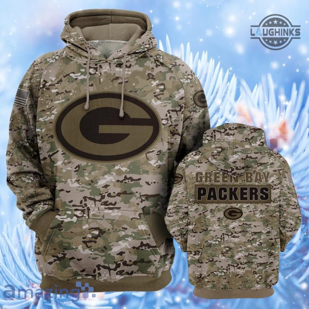 Packers Veterans Hoodie Tshirt Sweatshirt Mens Womens All Over Printed Nfl Green Bay Packers Military Camouflage Shirts Football Memorial Gift Veterans Day