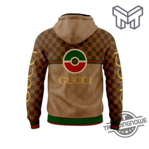 Gucci Pikachu Shirt Gucci Cute Pokemon Brown Hoodie Cool Gucci Pikachu T Shirt trendingnowe.com 2