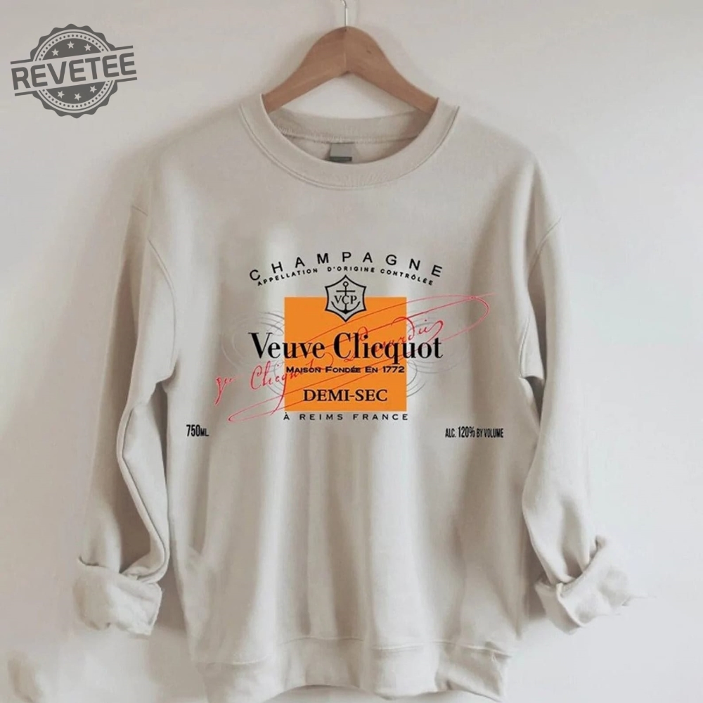 Champagne Veuve Rose Sweatshirts Champagne Veuve Rose Shirt Champagne Tennis Club T Shirt Orange Champagne Rosé Label Shirt