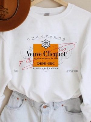 Champagne Veuve Rose Sweatshirts Champagne Veuve Rose Shirt Champagne Tennis Club T Shirt Orange Champagne Rose Label Shirt revetee 2