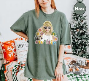 Retro Floral Little Swiftie Shirt Swiftie Kids Gift Flower Taylor Girls Hoodie Taylor Swift Sweatshirt Little Swiftie Tshirt First Concert Outfits giftyzy 3