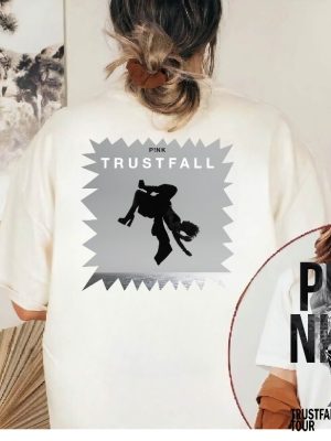 Pink Trustfall Tour 2023 Trustfall Album Tee Pink Singer Tour Music Festival Shirt Concert Apparel Tour Tshirt Pink Music revetee 4