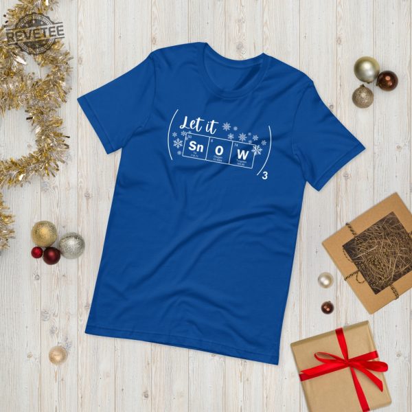 Chemistry Winter Shirt Let It Snow Periodic Table Science Chem Teacher Shirt Funny Winter Chemistry Shirt revetee 1