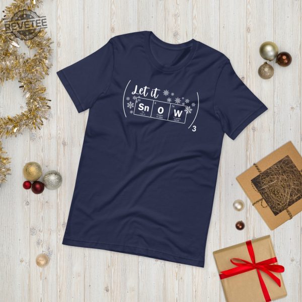 Chemistry Winter Shirt Let It Snow Periodic Table Science Chem Teacher Shirt Funny Winter Chemistry Shirt revetee 2