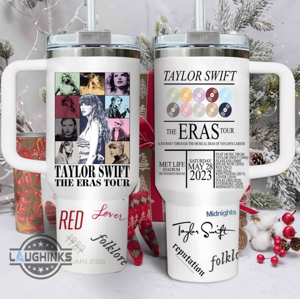 Laser Engraved Taylor Swift Tumbler With Handle, Stanley, Eras Tour