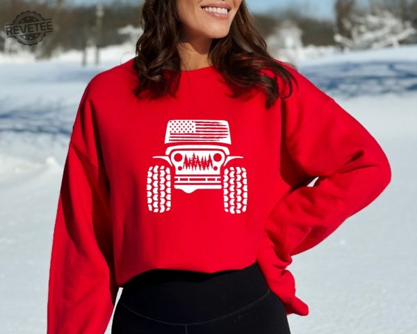 American Off Road Sweatshirt American Off Road Shirt 4X4 Sweatshirt Jeep Rubicon Sweatshirt Us Off Road Shirt Usa Flag Sweatshirt Usa Unique revetee 4