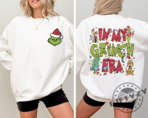 In My Grinch Era Shirt Grinch Christmas Sweatshirt Merry Grinchmas Hoodie Christmas Movie Tshirt Christmas Party Shirt giftyzy 3