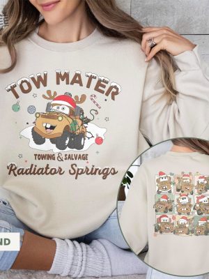 Disney Cars Christmas Sweatshirt Tow Mater Christmas Shirt Cars Land Christmas Shirt Disneyworld Shirts Disney Cars Land Trip Shirt Unique revetee 10