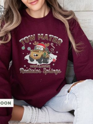 Disney Cars Christmas Sweatshirt Tow Mater Christmas Shirt Cars Land Christmas Shirt Disneyworld Shirts Disney Cars Land Trip Shirt Unique revetee 2