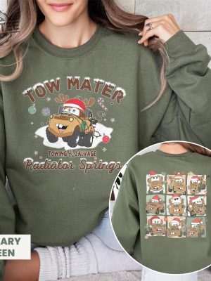 Disney Cars Christmas Sweatshirt Tow Mater Christmas Shirt Cars Land Christmas Shirt Disneyworld Shirts Disney Cars Land Trip Shirt Unique revetee 3