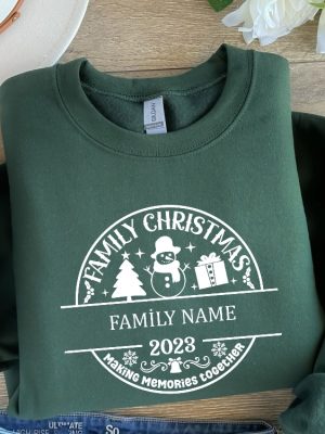 Family Christmas Sweatshirt Custom Family Christmas Christmas Gifts Family Christmas 2023 Making Memories Together Personalized Gift Unique revetee 2