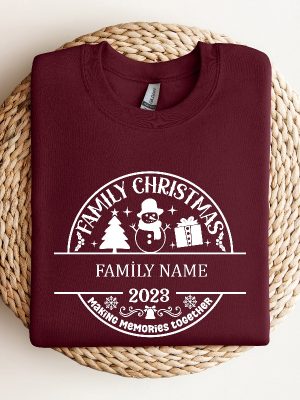 Family Christmas Sweatshirt Custom Family Christmas Christmas Gifts Family Christmas 2023 Making Memories Together Personalized Gift Unique revetee 3