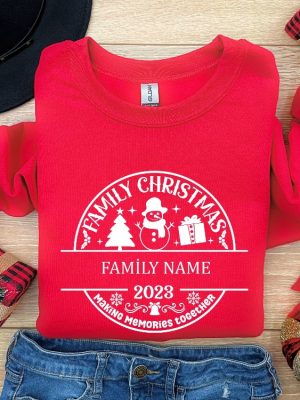 Family Christmas Sweatshirt Custom Family Christmas Christmas Gifts Family Christmas 2023 Making Memories Together Personalized Gift Unique revetee 7