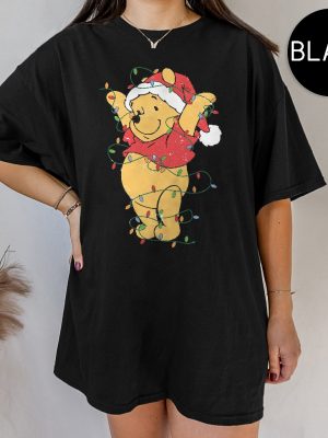 Vintage Pooh Christmas Light Sweatshirt The Most Wonderful Time Of The Year Winnie The Pooh Christmas Lights Sweatshirt Pooh Sweatshirt Unique revetee 2