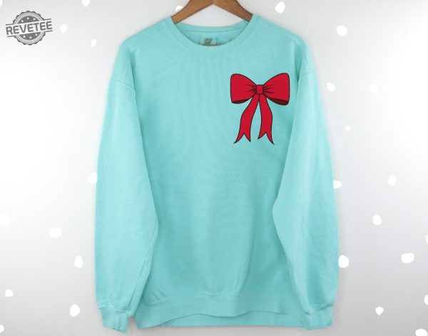 Merry Christmas Sweatshirt Womens Christmas Shirt Holiday Crewneck Pullover Festive Sweatshirt Cozy Holiday Sweater Unique revetee 3