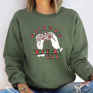 Rolling Up Some Christmas Spirit Sweatshirt Skeleton Hand Sweatshirt Christmas Sweatshirt Funny Christmas Sweatshirt Christmas Cake Shirt Unique revetee 5