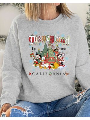 Mickey And Friends Christmas Sweatshirt Vintage Disneyland Christmas Sweatshirt Disneyland Sweatshirt Christmas Family Shirt Unique revetee 2