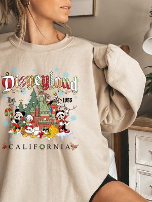 Mickey And Friends Christmas Sweatshirt Vintage Disneyland Christmas Sweatshirt Disneyland Sweatshirt Christmas Family Shirt Unique revetee 6