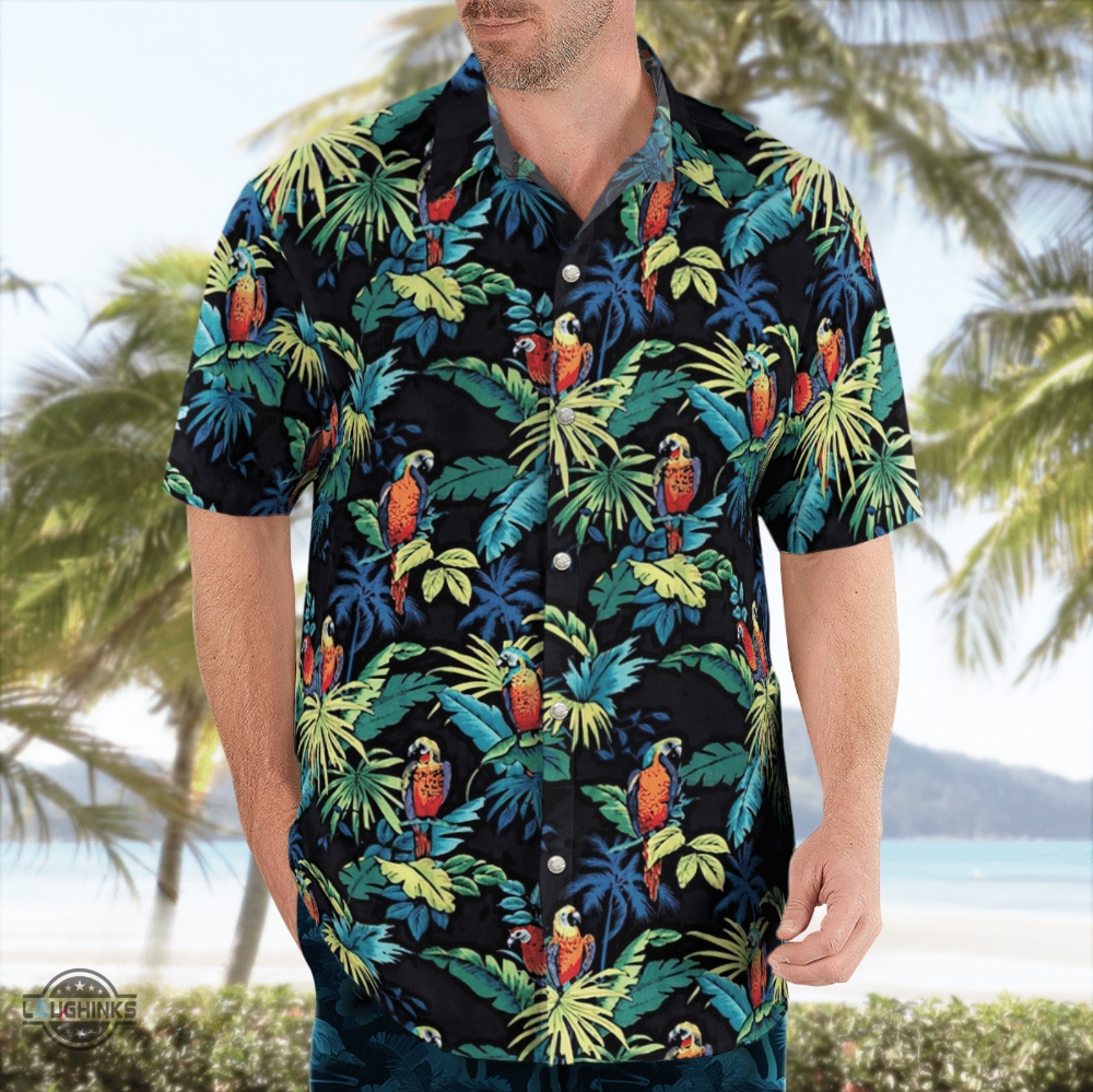 Max Payne 3 Hawaiian Shirt And Shorts Gta Gaming Tropical Parrots