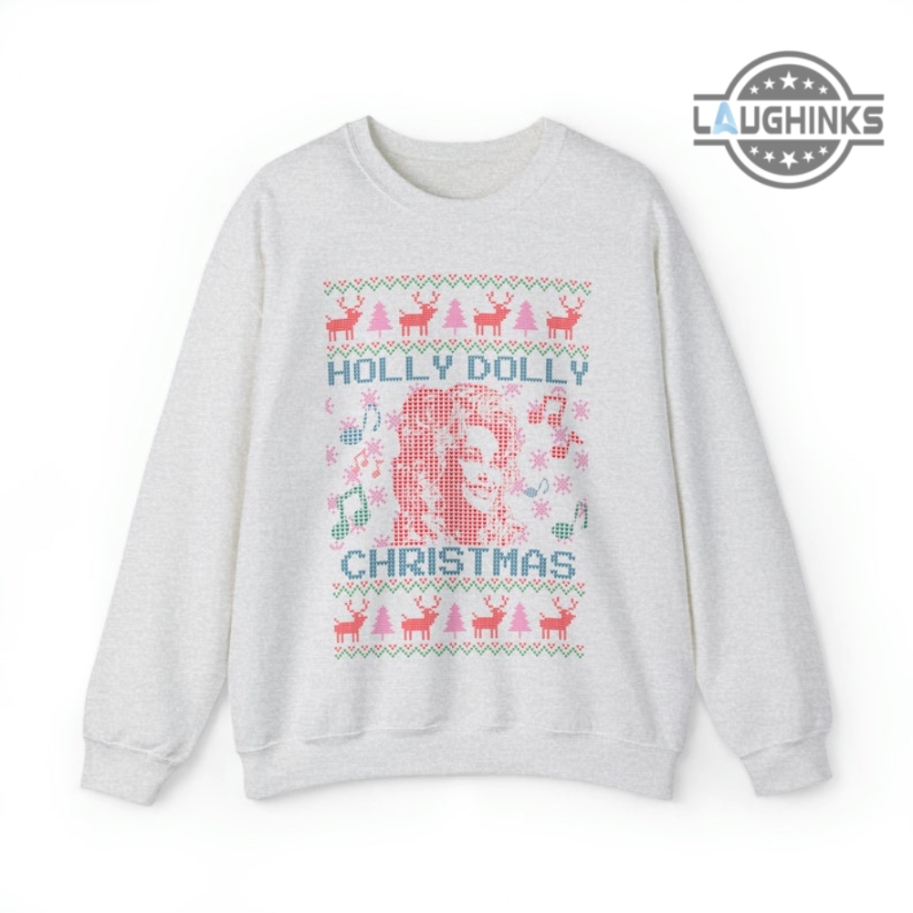 Holly Dolly Christmas Sweatshirt Tshirt Hoodie Western Country Ugly Christmas Shirts Dolly Parton T Shirt Have A Holly Dolly Xmas Dollywood Gift For Mens Womens