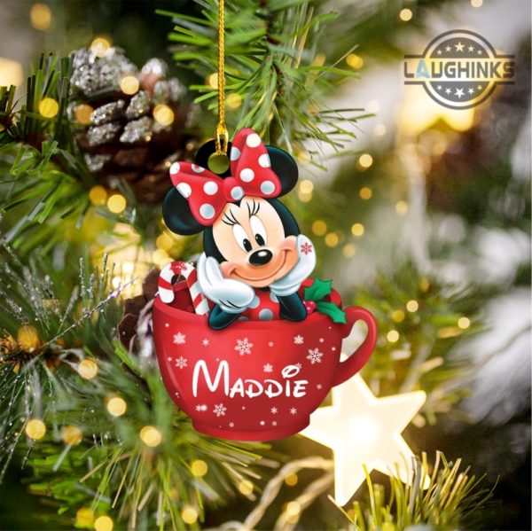 minnie mouse christmas ornament personalized minnie mouse tea cup ornaments minnie mickey disney xmas tree decorations minnie ornament disneyland laughinks 3