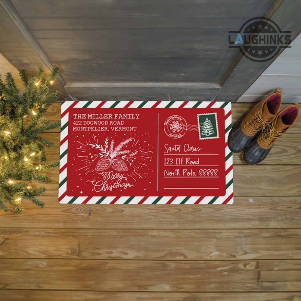 Merry Christmas Doormat Holiday Doormat Custom Doormat -  in 2023