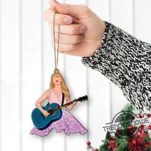 Taylor Guitar Wooden Ornament Shape Swiftie Christmas Ornament Eras Tour Europe 2024 Custom Eras Tour Fan Gifts trendingnowe.com 2