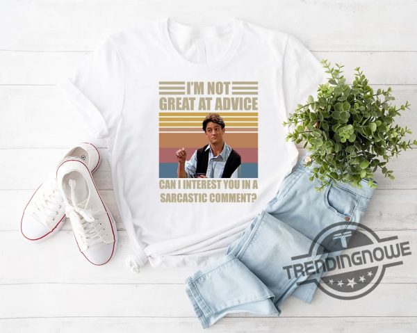 Matthew Perry Shirt Im Not Great At The Advice T Shirt Matthew Perry Tee Chandler Bing Friends Shirt Matthew Perry Friends Tv Show trendingnowe 2