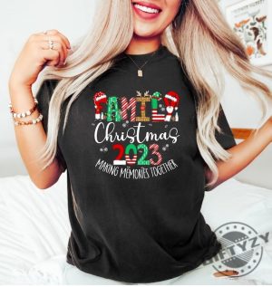 Family Christmas 2023 Making Memories Together Shirt Custom Family Christmas Tshirt Making Memories Christmas Family Hoodie Trendy Sweater Christmas Gifts giftyzy 3