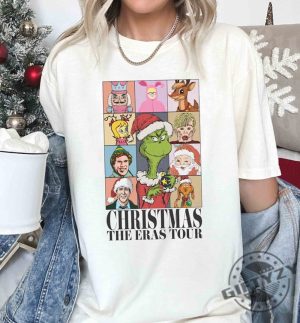 Christmas The Eras Tour Shirt Vintage 90S Christmas Movie Tshirt Nightmare Before Christmas Hoodie Christmas Family Sweatshirt Merry Grinchmas Shirt giftyzy 5