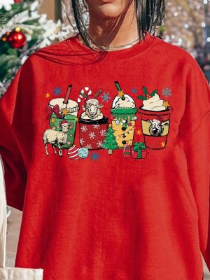 Sheep Christmas Coffee Sweatshirt Christmas Sheeps Sweater Christmas Coffee Sweatshirt Sheep Lover Christmas Tshirt Christmas Gifts Unique revetee 3