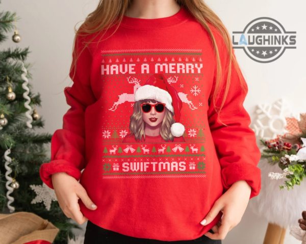taylor swift christmas shirt sweatshirt hoodie mens womens have a merry swiftmas funny ugly xmas sweater the era tour shirts ts concert merch gift for fan laughinks 3