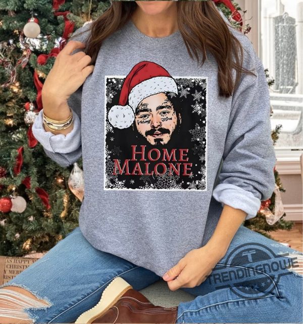 Post Malone Shirt Home Malone Sweatshirt Home Alone Sweatshirt Christmas Gift Idea Ghost Malone Shirt trendingnowe.com 1