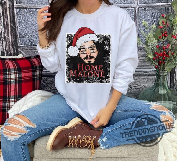 Post Malone Shirt Home Malone Sweatshirt Home Alone Sweatshirt Christmas Gift Idea Ghost Malone Shirt trendingnowe.com 2